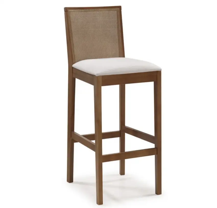 BANQUETA ARTSOLI IRIS  CASTANHO CLARO TELA FECHADA(BL)