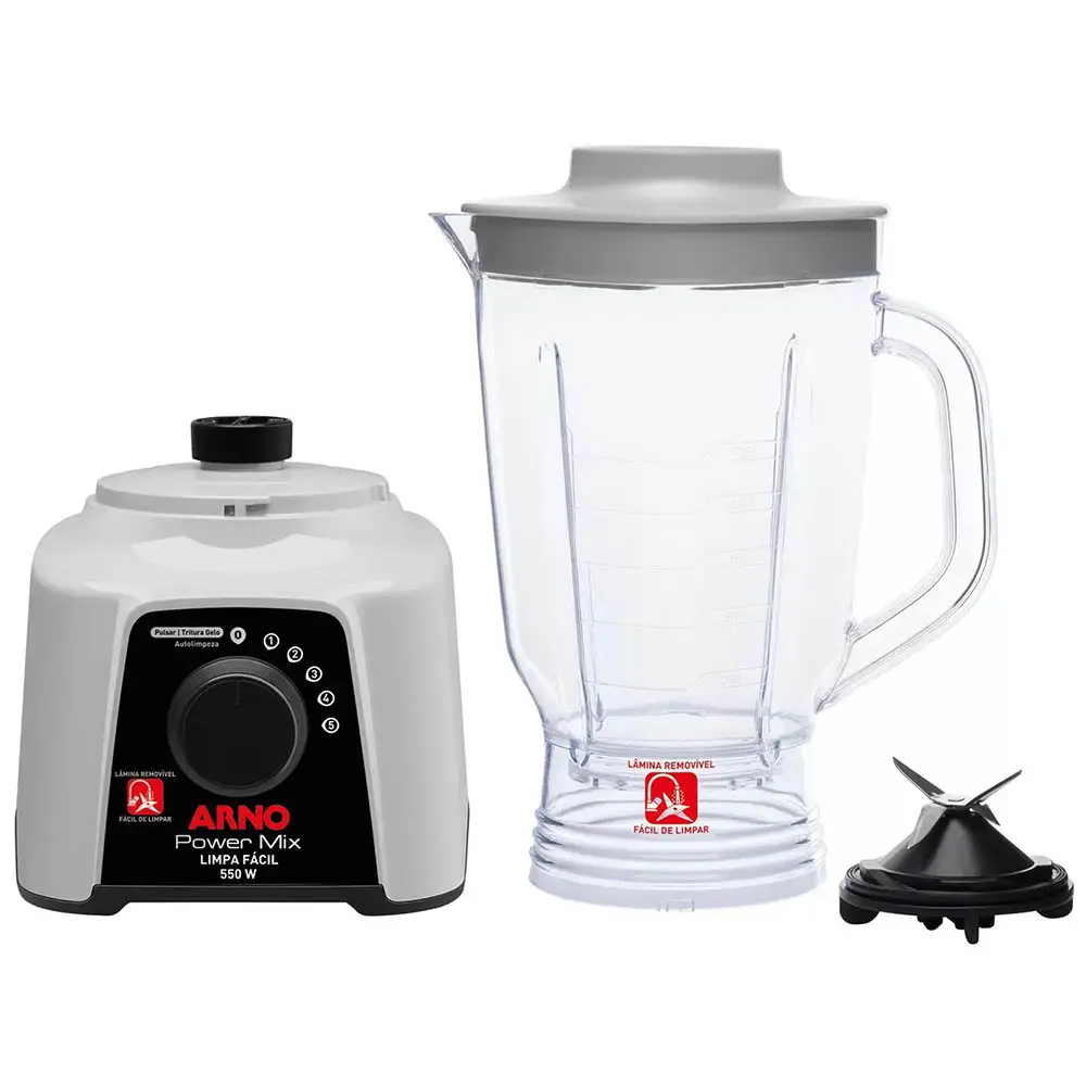 LIQUIDIFICADOR ARNO POWER MIX LQ31 2,5LT 550W CINZA 220V 4
