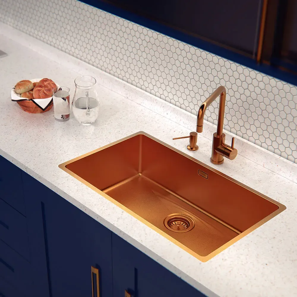 MISTURADOR MONO TRAMONTINA 94520/312 INOX ANGOLARE GOLD(BL) 3