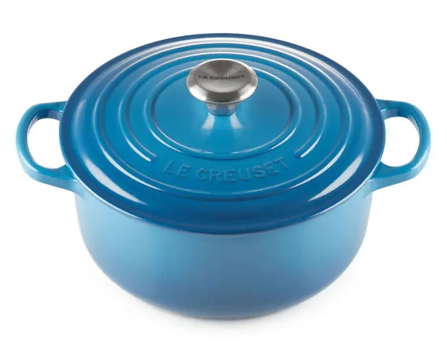 PANELA REDONDA LE CREUSET SIGNATURE 24CM AZUL MARSEILLE(BL)