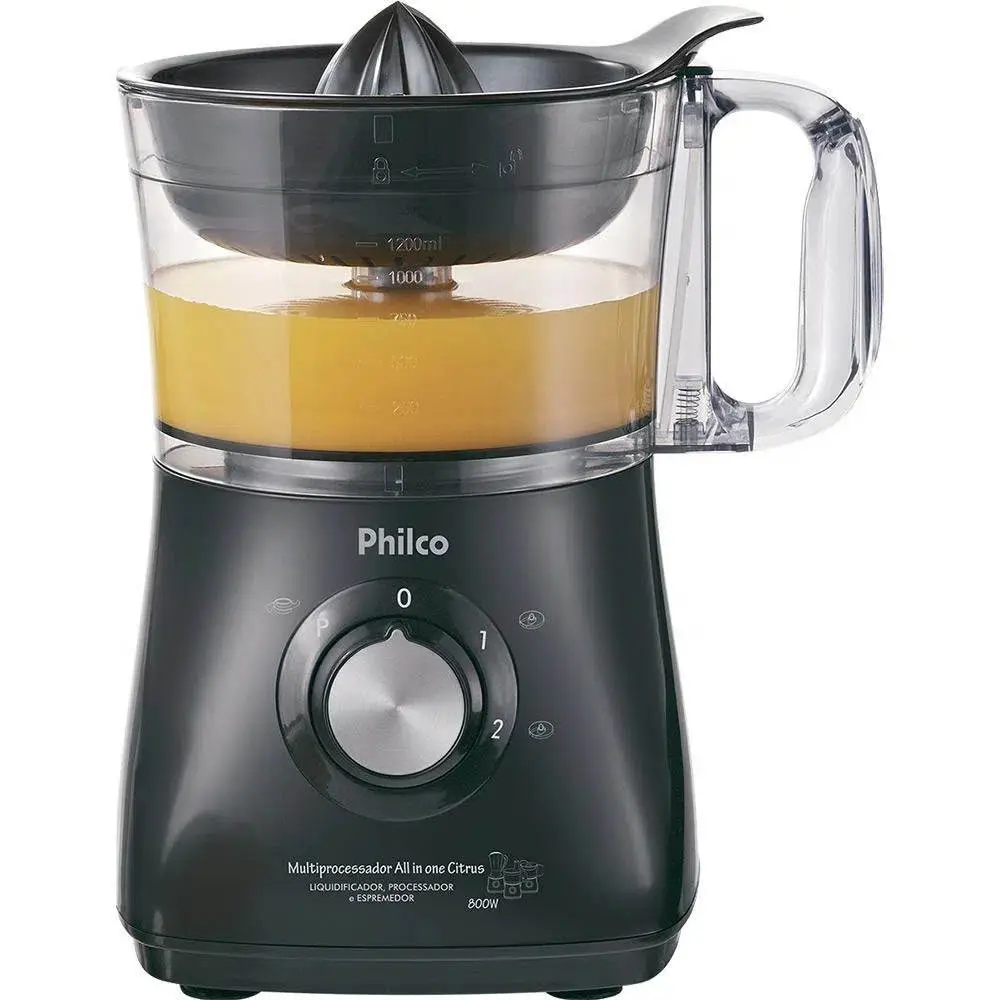 MULTIPROCESSADOR PHILCO ALL IN ONE CITRUS PRETO 103302023 220V 5