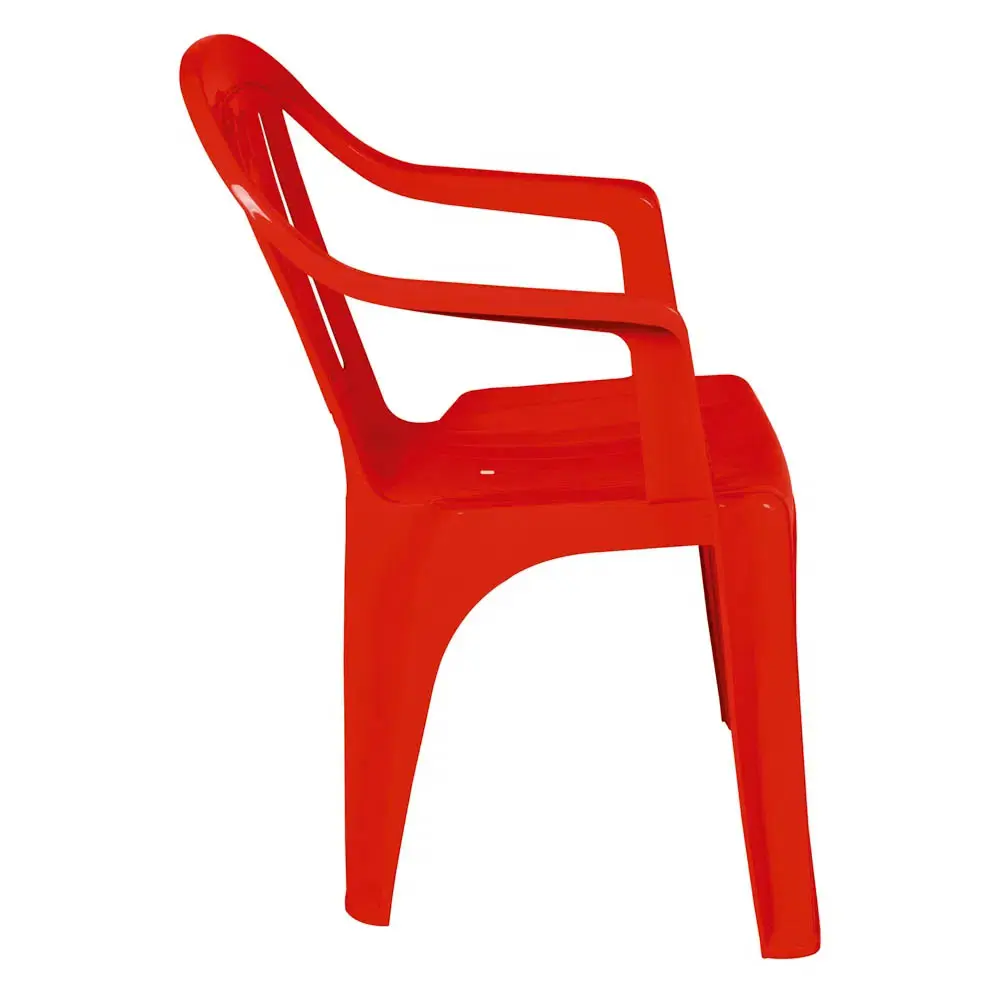 CADEIRA PLASTICA MOR C/BRACO 1105 VERMELHO 3