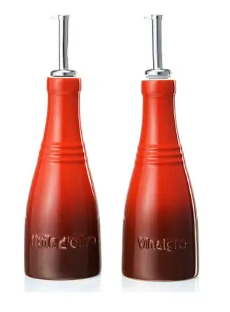 CONJ. OLEO E VINAGRE LE CREUSET 240ML VERMELHO(BL)