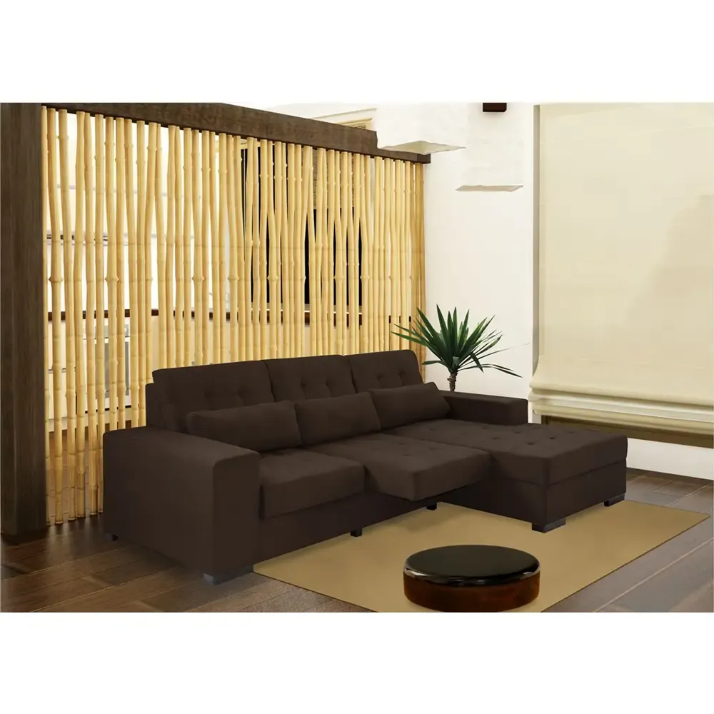 ESTOFADO CAPOANI 2L E58LE CHAISE 200021 VELUPLUS CHOCOLATE 2