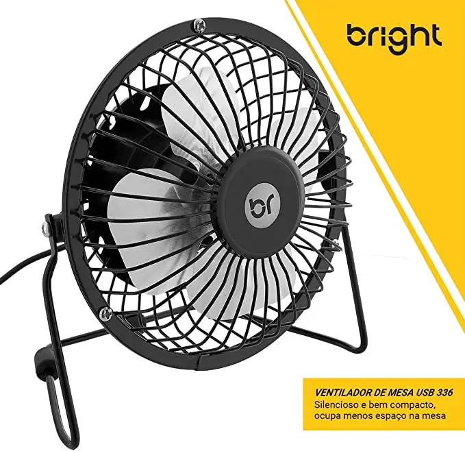 MICRO VENTILADOR BRIGHT 15CM MINI PORTATIL