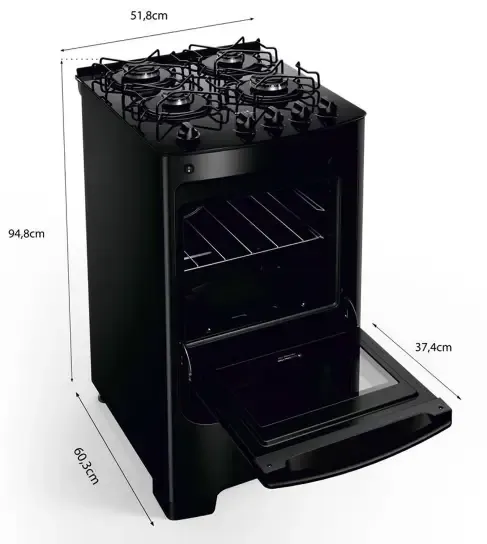 FOGAO 4B CONSUL CF04VBEUNA PRETO 4