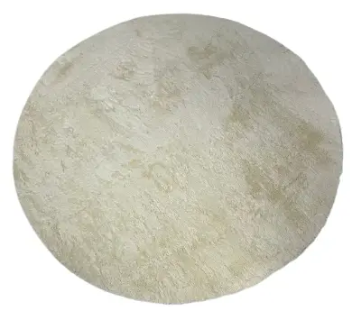 TAPETE VIA STAR 2.00MT REDONDO CARICIA CREME(BL)