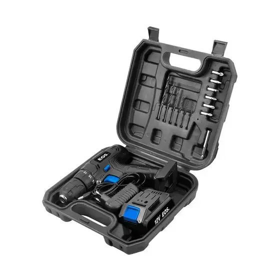 PARAFUSADEIRA/FURADEIRA EOS EPF03 12V C/MALETA BIVOLT