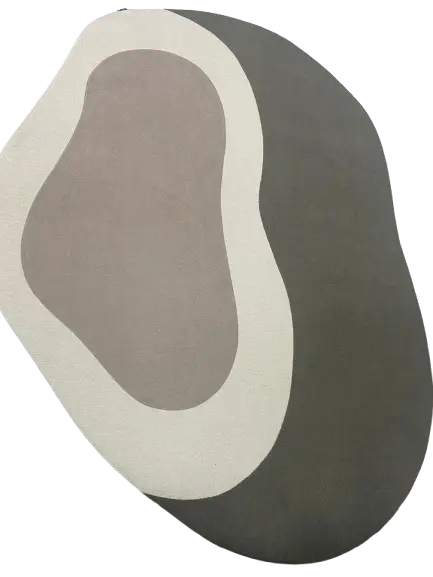 TAPETE FINA ESTAMPA 1.75x2.45 ORGANICO VENEZA 9281 VERDE ABSTRATO(BL)