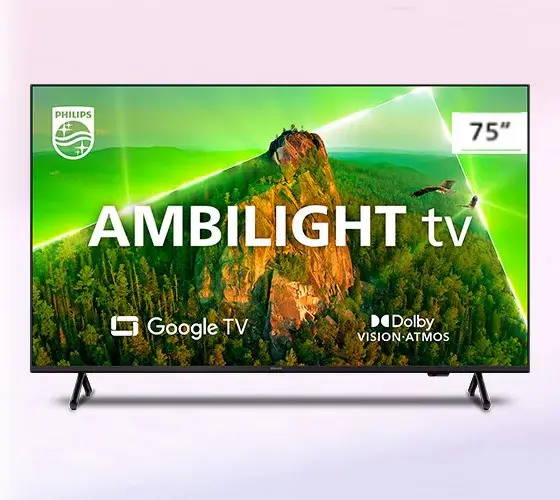 TV PHILIPS 75" 75PUG7908/78 AMBILIGHT LED SAMRT UHD 4K