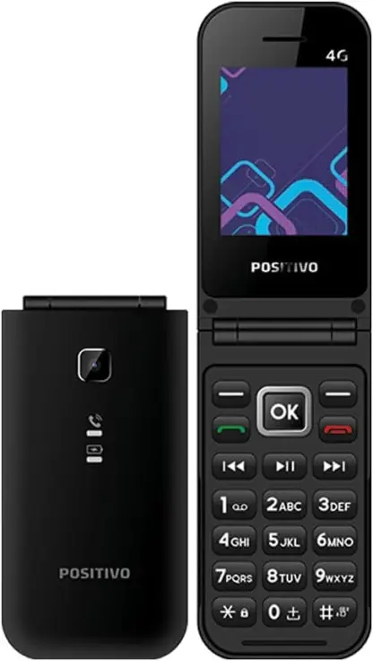 CELULAR POSITIVO FLIP P51 4G PRETO