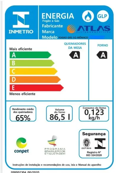 FOGAO 5B ATLAS MONACO TOP BRANCO 2