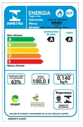 FOGAO 5B DAKO MAGISTER INOX 2