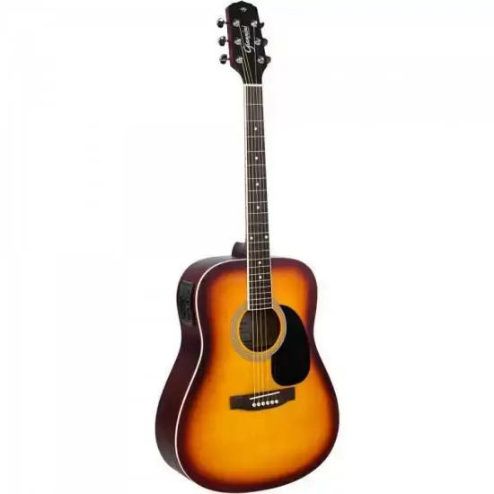 VIOLAO ELETROACUSTICO ACO GIANNINI GD1 DREADNOUGHT TABACO SUNBURST