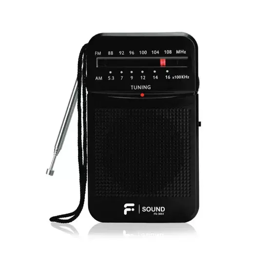 RADIO PORTATIL F-SOUND FS-3051 AM/FM PRETO