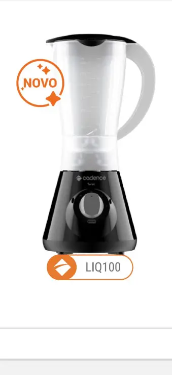 LIQUIDIFICADOR CADENCE LIQ-100 TWIST PRETO 220V