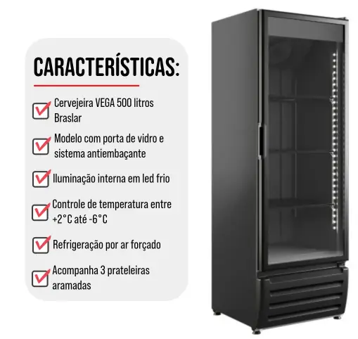 CERVEJEIRA BRASLAR VEGA 500LT VIDRO 10001 3