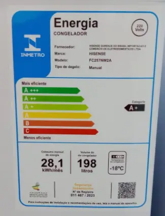 FREEZER HORIZONTAL HISENSE FC257N 198LT BRANCO 220V 2