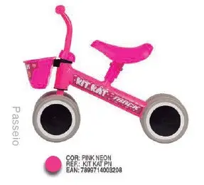 BICICLETA BALANCE TRACK KIT KAT PINK NEON