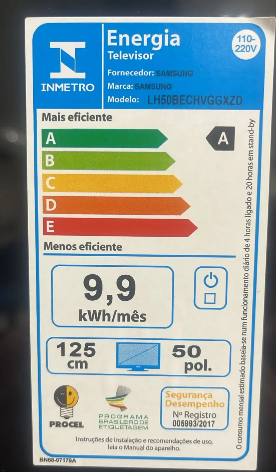 TV SAMSUNG 50" LH50BECHV LED HD SMART 2