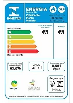 FOGAO 4B MUELLER MFI4BA BRANCO S/ACENDIMENTO 610000810 2