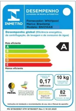 LAVADORA SECADORA BRASTEMP BNO10ABBNA 10KG BRANCA 220V 2