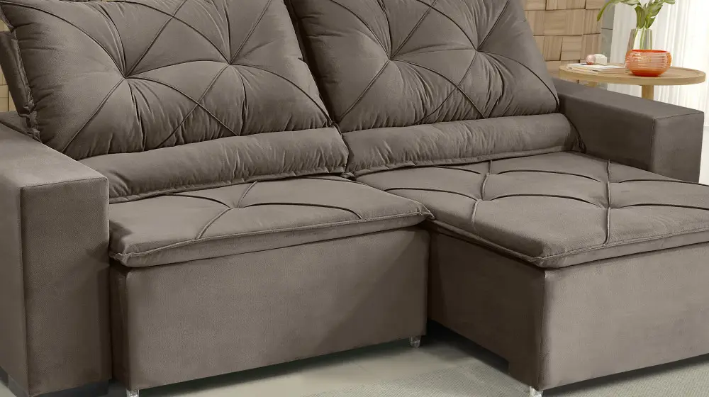 ESTOFADO MAGGIORE 4L 4810 2.30MT 300101 SUEDE MARROM