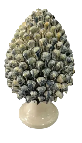 ESCULTURA 6F PINHA M MARMORIZADO