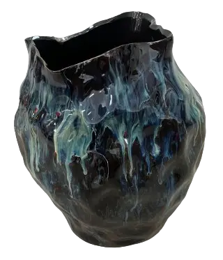 VASO 6F ABAOLADO M MARMORIZADO AZUL(BL)