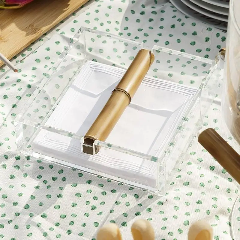 PORTA GUARDANAPO ONOM BAMBU ACRILICO M 5519(BL)