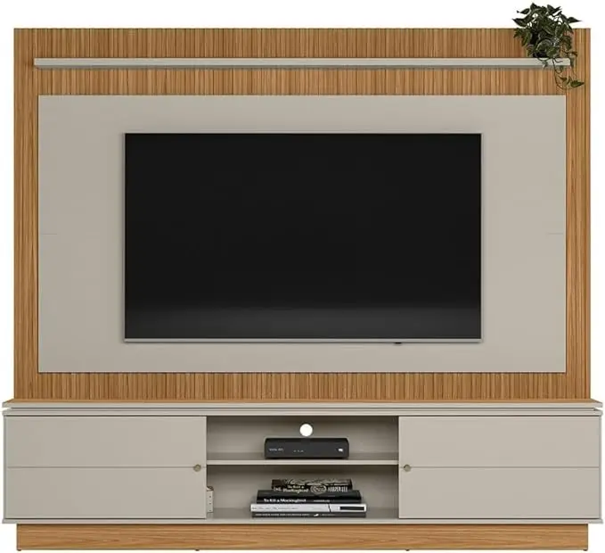 ESTANTE LINEA GUARARAPES 2.15MT NATURE/OFF WHITE