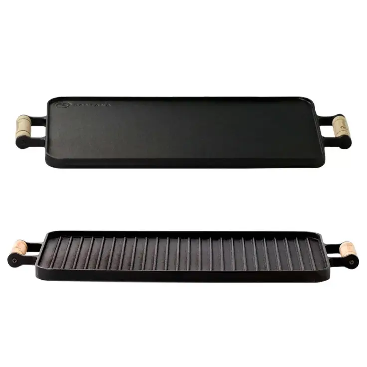 CHAPA SANTANA RECHAUD DUPLA FACE 550X260 COM CABO MADEIRA