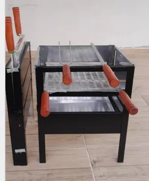 CHURRASQUEIRA LCA ALUMINIO  PEQUENA PRETO 50CM X 40CM