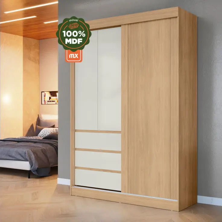 ROUP. MX BAGDA 3PT MDF S/ESP. CASTANHO/OFF 1.60LX2.32A