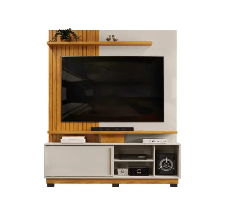 ESTANTE DJ ATENAS 1.50MT P/55" CEDRO/BALI