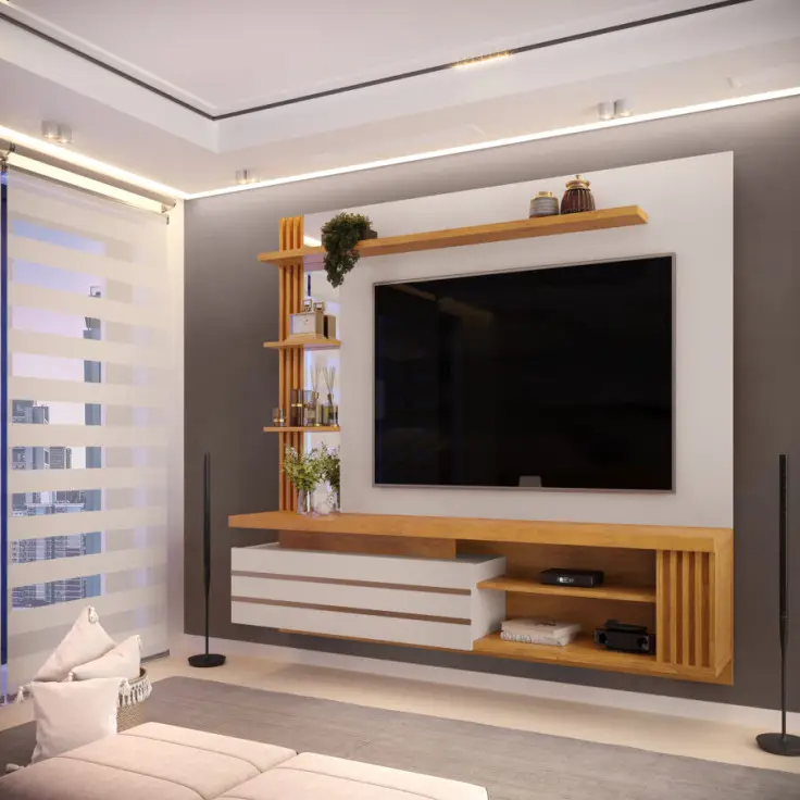 PAINEL SUSPENSO DJ MARIN 1.60MT P/55" CEDRO/BALI