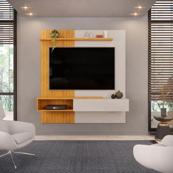 PAINEL SUSPENSO DJ TITO 1.50MT P/65" CEDRO/BALI