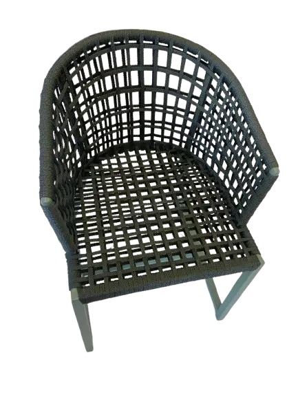 CADEIRA DECORARTS NATALIA VERDE MUSGO ALUMINIO VERDE OLIVA(BL)