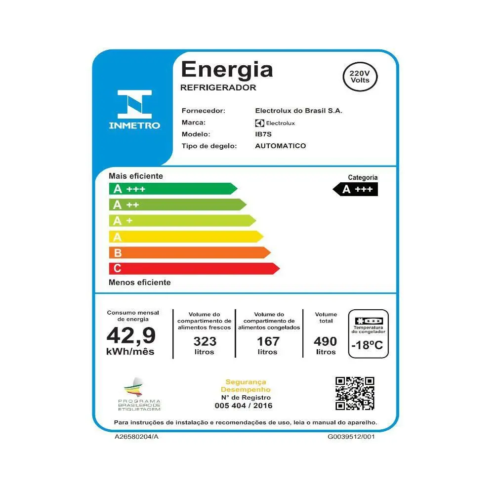 REFRIGERADOR ELECTROLUX IB7S 490LT FROST FREE INVERSE/INVERTER INOX 220V 2