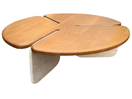 MESA CENTRO CORBELLI REGIA DAMASCO TRAVERTINO G(BL)