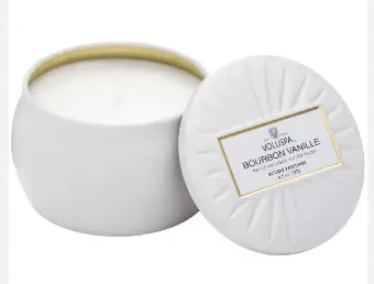 MINI VELA LATA VOLUSPA 25H BOURBON VANILLE(BL)