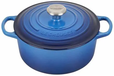 PANELA REDONDA LE CREUSET SIGNATURE 24CM AZURE BLUE(BL)