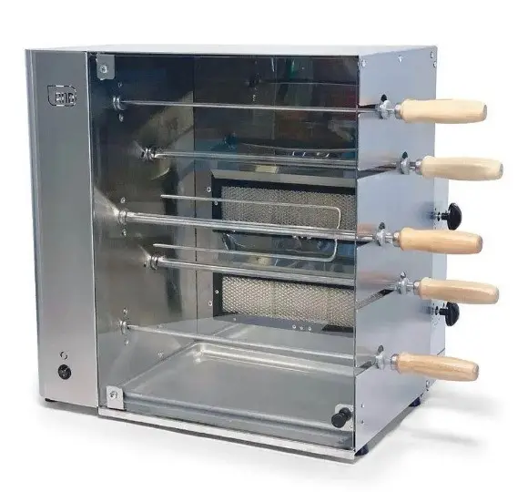 CHURRASQUEIRA ANODILAR GAS 5 ESPETO ROTATIVO BIVOLT