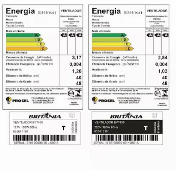 VENTILADOR COLUNA BRITANIA 40CM MAXX FORCE BVT450 220V 2