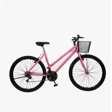 BICICLETA A26 CAZELLE/COLLI ALLEGRA CITY ROSA NEON FEMININA - ANTIGA ROSA