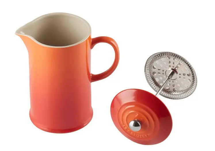 PRENSA FRANCESA PARA CAFE LE CREUSET 1L LARANJA(BL)
