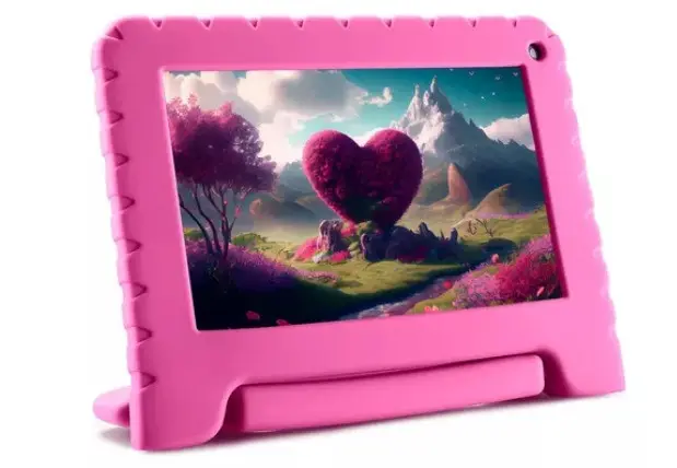 TABLET KIDS MULTILASER 7.0 NB411 KID PAD 64GB/4GB ROSA