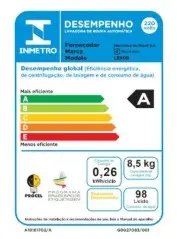 LAVADORA ELECTROLUX LED09 9KG BRANCA 220V 2