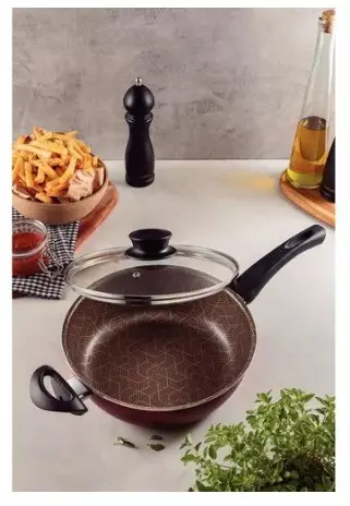 FRIGIDEIRA FUNDA TRAMONTINA 26CM C/TAMPA PARIS VERMELHO 28520/726