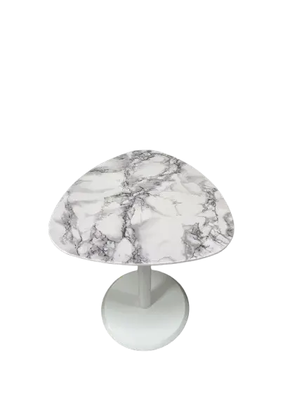 MESA LATERAL PREVILEGE KEVA NEW MARMORE BRANCO P ORGANICA(BL)